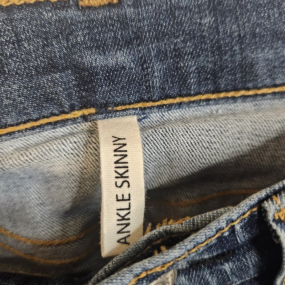 Rag & Bone Jean Women Skinny Ankle Jeans Blue Low Rise Button Size 25 - Picture 4 of 7